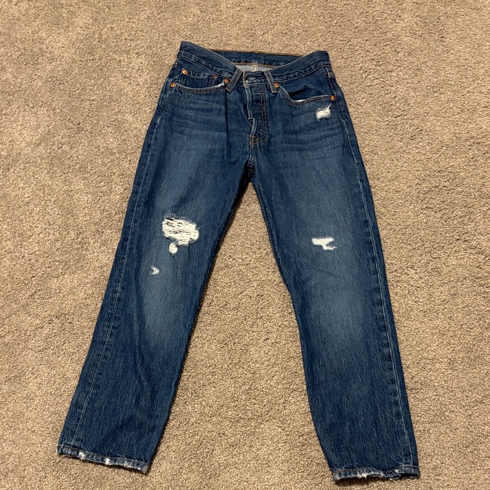 Levi's Classic Blue Denim Jeans 26x26 - Picture 1 of 8